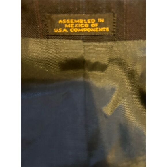 Towncraft Men's Gray Pinstripe Blazer Size 44 Short Classic Fit - Picture 9 of 11